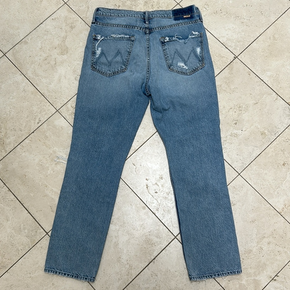 Distressed Blue Jeans - Picture 6 of 8